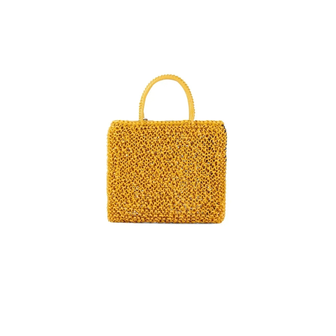 IZUMI KATO STANDARD Z PB25FMT4K3 Crossbody Bag solid-mustard-yellow-bronze-black duck WIREBAG