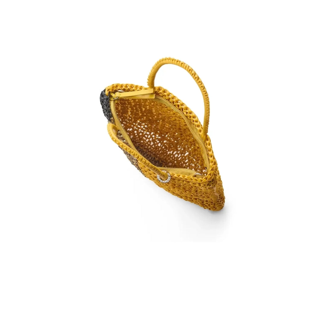IZUMI KATO STANDARD Z PB25FMT4K3 Crossbody Bag solid-mustard-yellow-bronze-black duck WIREBAG