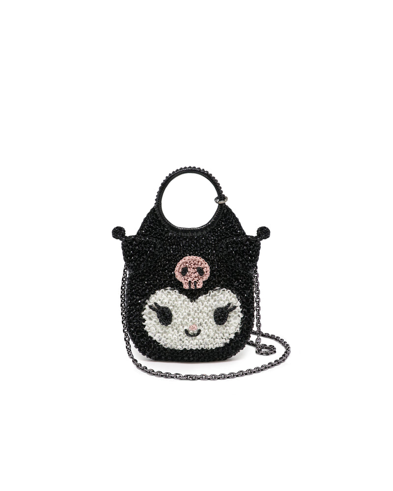 SANRIO KUROMI Solid Black STANDARD Crossbody WIREBAG