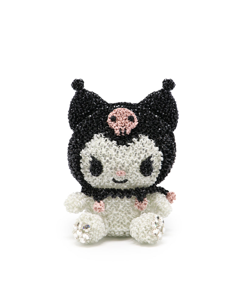 SANRIO KUROMI Solid Black 3-dimensional Crossbody WIREBAG